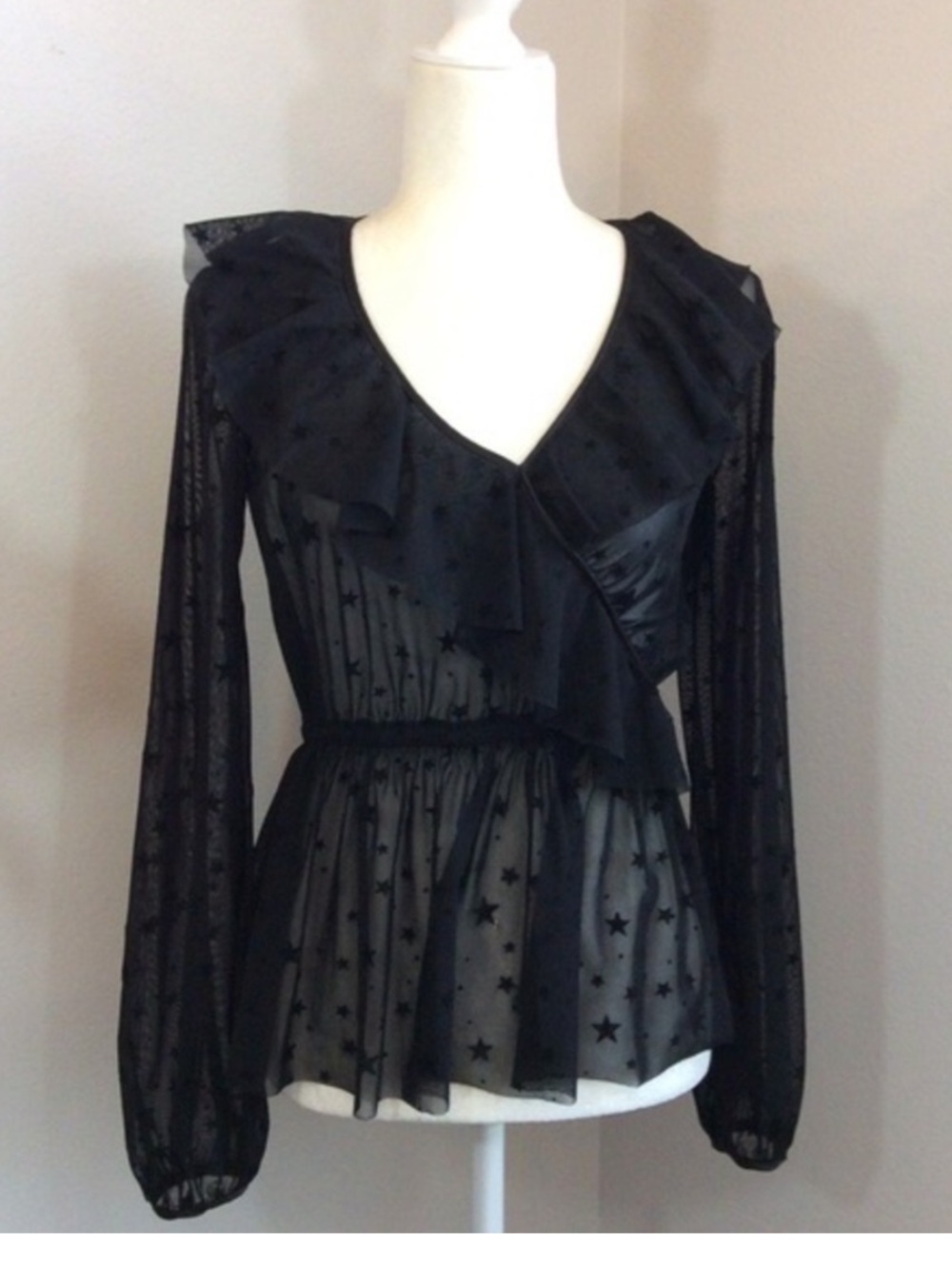 Harlowe and Graham Sheer Blouse